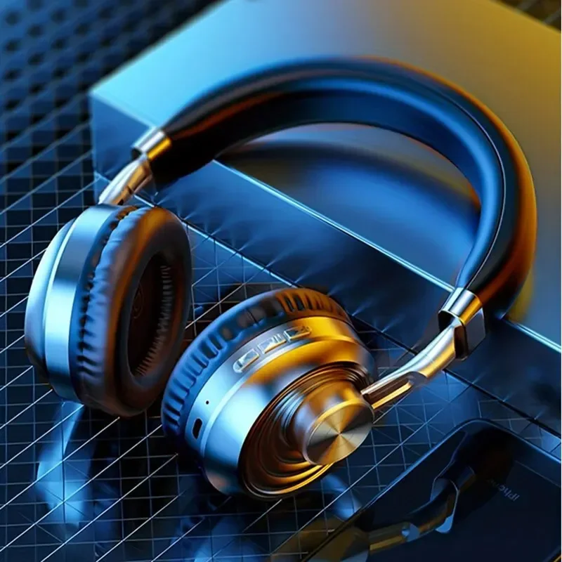 Audio Music Dj - Retro Metal Headset Wireless Bluetooth Big