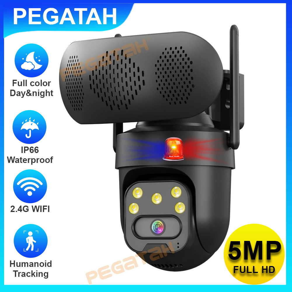 Audio Music Track - 5MP IP Camera Outdoor 2.4G WiFi