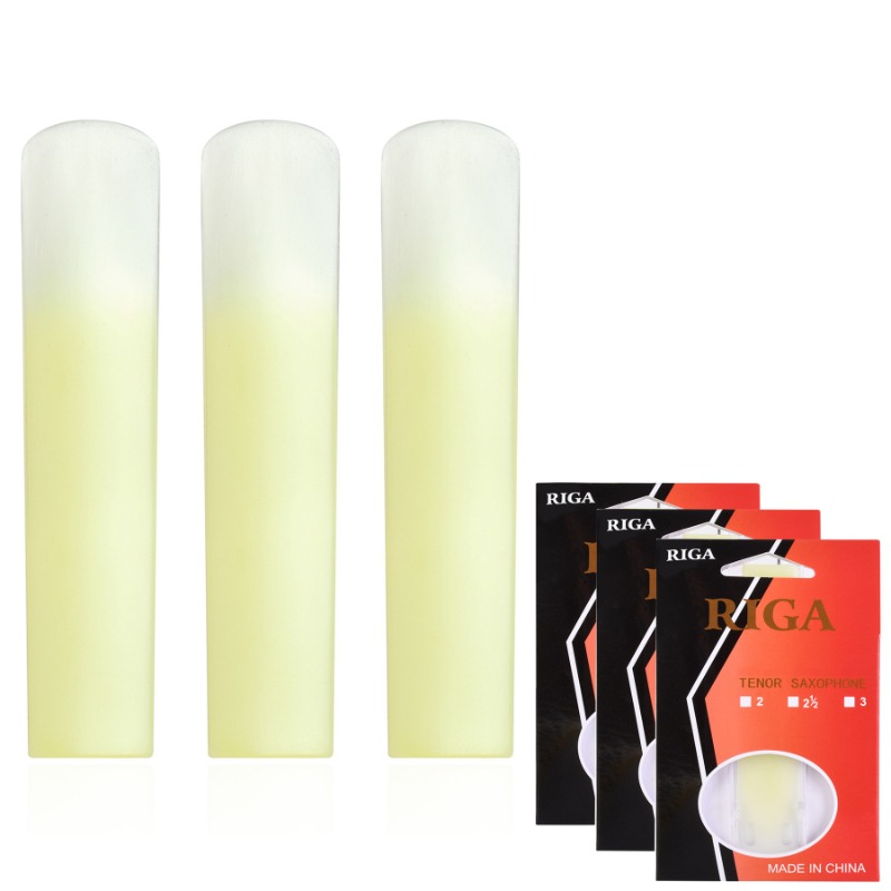 Saxophone Reed Pack - 3-Pack Tenor Alto Soprano Sax Resin