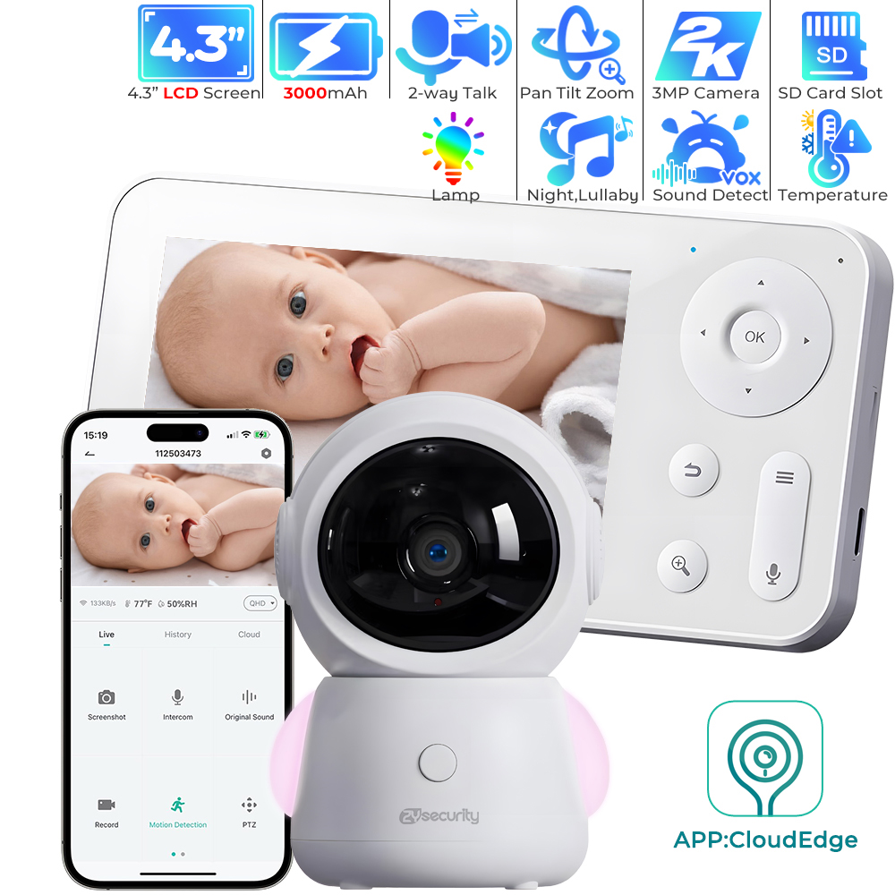 Audio Music Track - 2K WiFi Baby Monitor with App,3MP