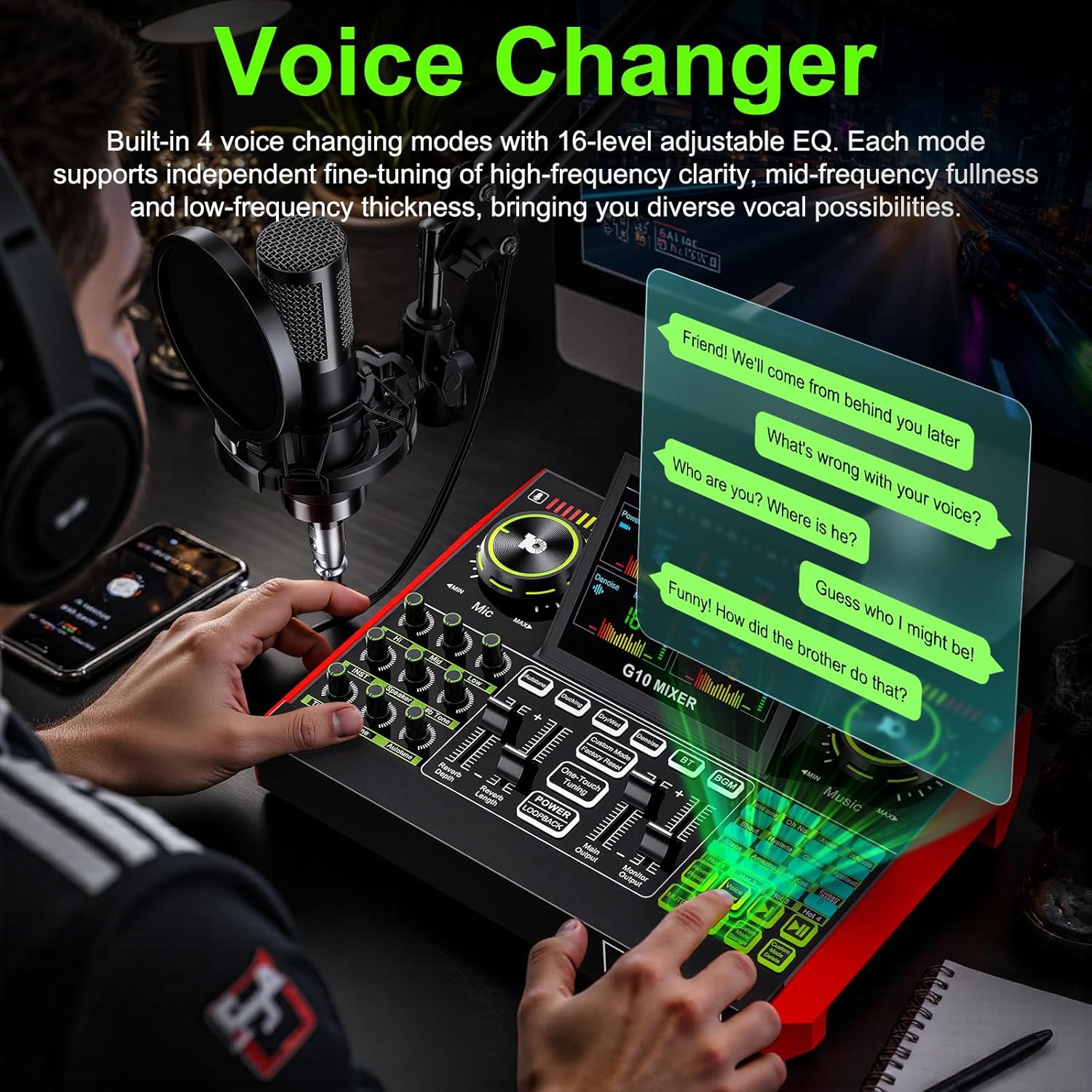Audio Music Interface - Tenlamp G10 Live Streaming Audio Interface