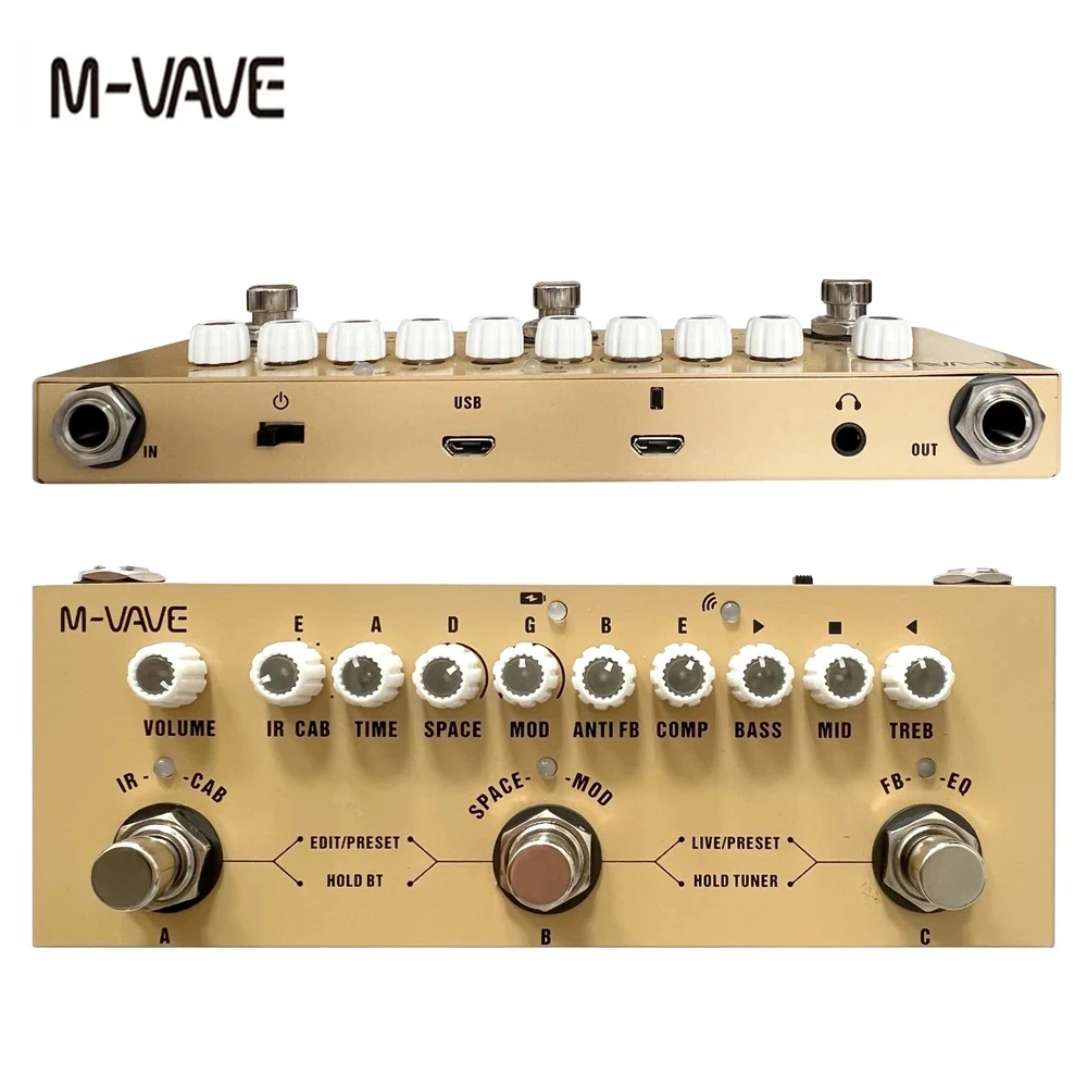 Audio Music Interface - M-vave Cube BABY Rechargeable Multi Effects