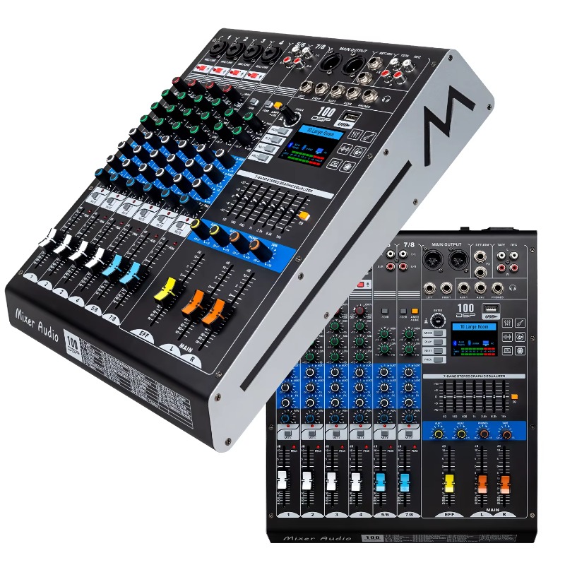 Audio And Music Mixer - GAX-HLM80 Green Audio 8-channel Audio Mixer