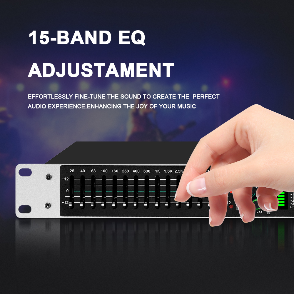 Eq215 Dual 15-Band Graphic Equ - Audio Music Mixer ulasan dan harga