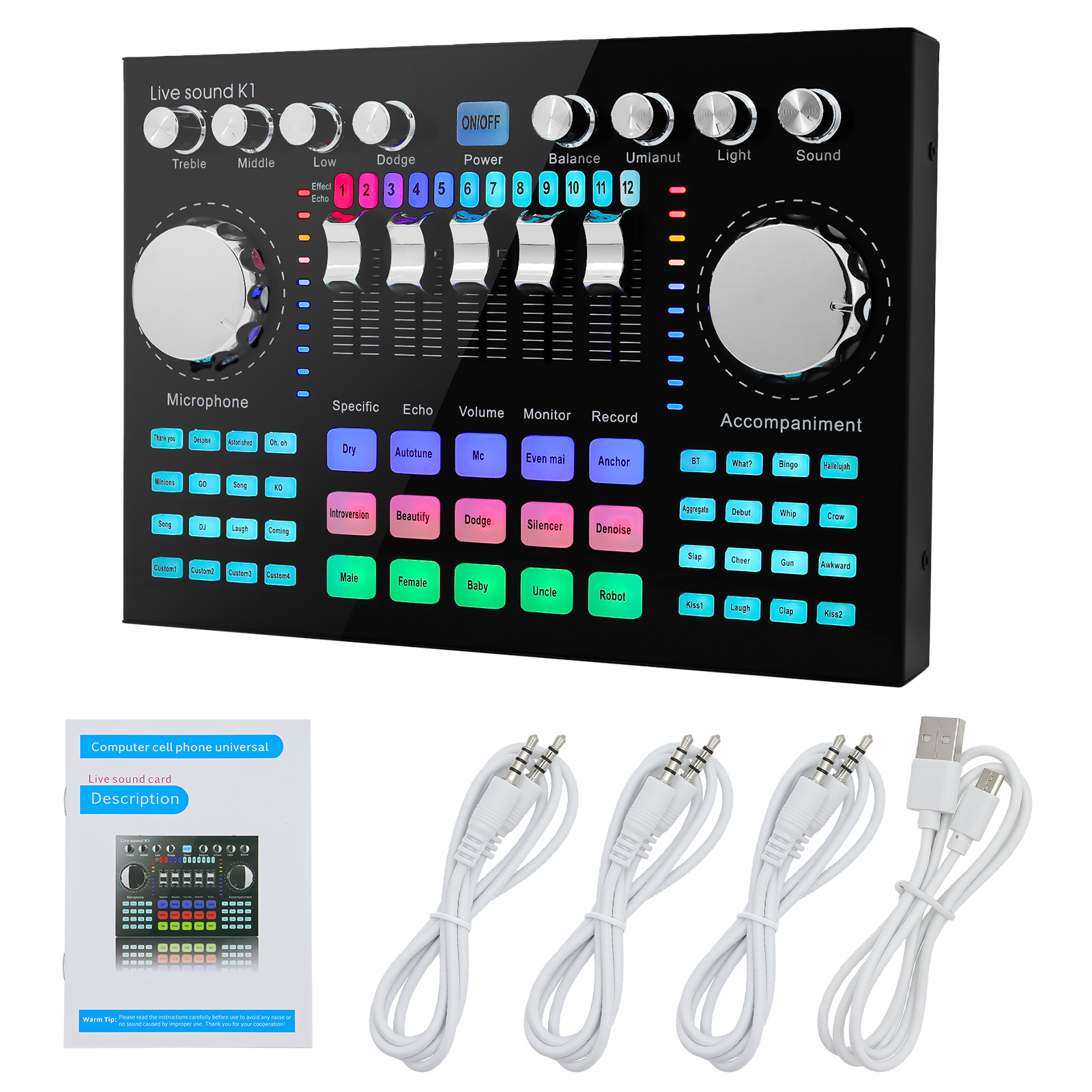 Live Sound Card Portable Inter - Audio And Music Mixer ulasan dan harga