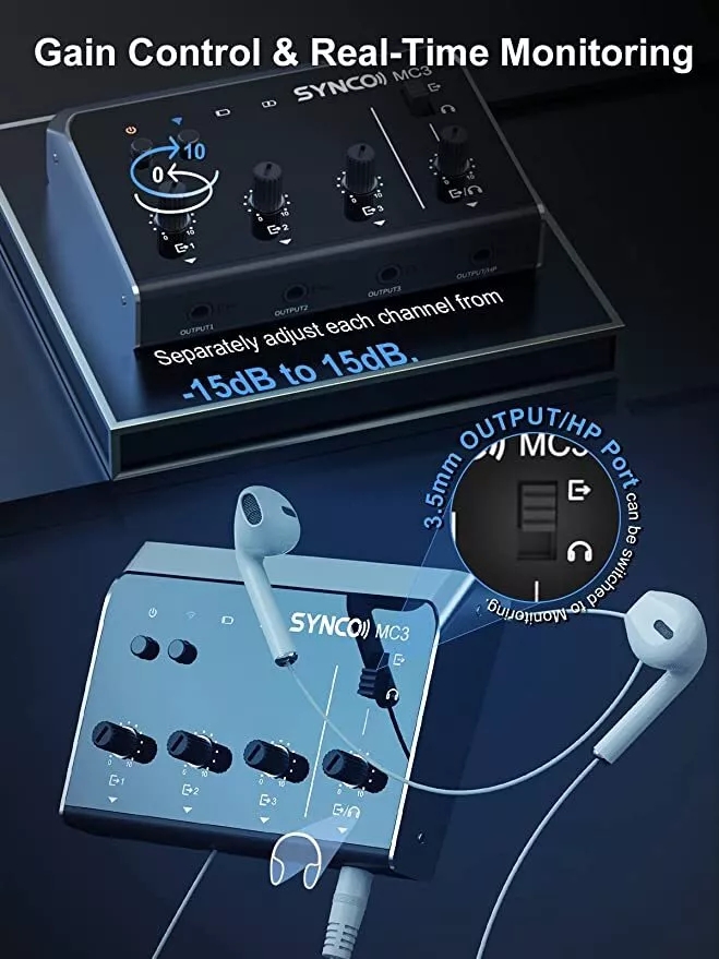Synco MC3 Lite Audio Mixer 4 C - Audio And Music Mixer ulasan dan harga