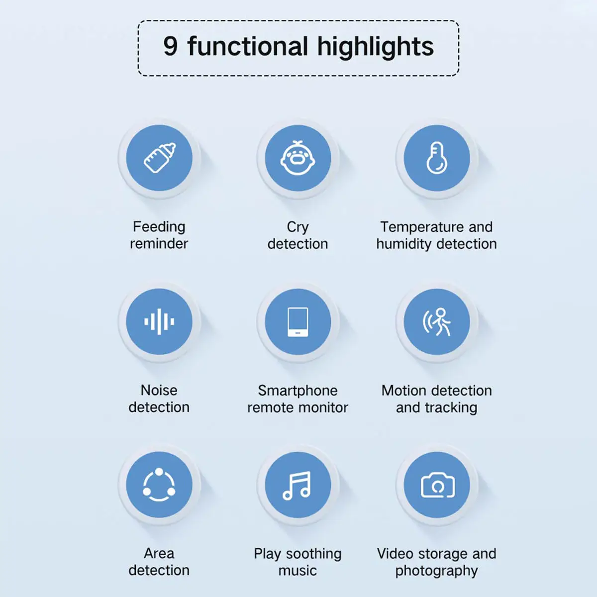 5 Inch Tuya Smart Baby Monitor - Audio Music Track ulasan dan harga