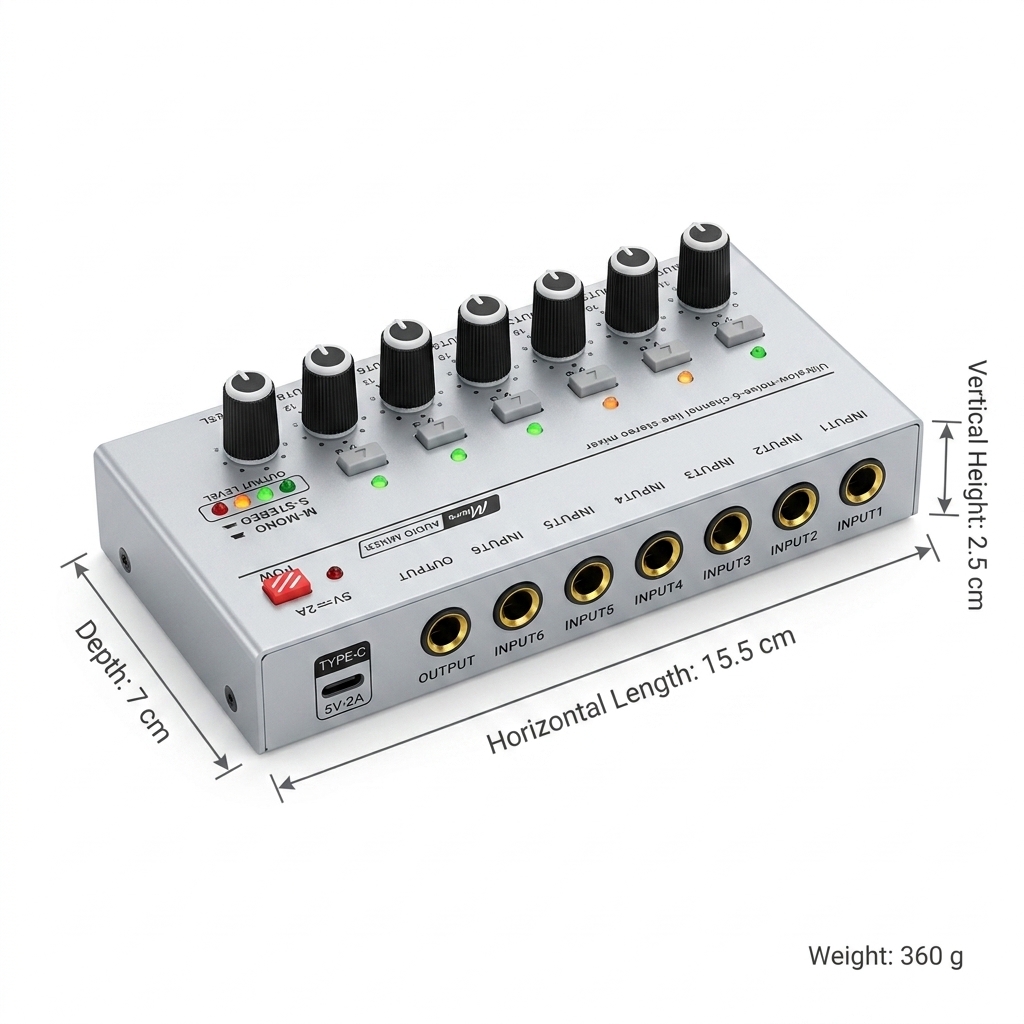 Portable Ultra Low Noise Line  - Audio Mixer 4 Channel ulasan dan harga