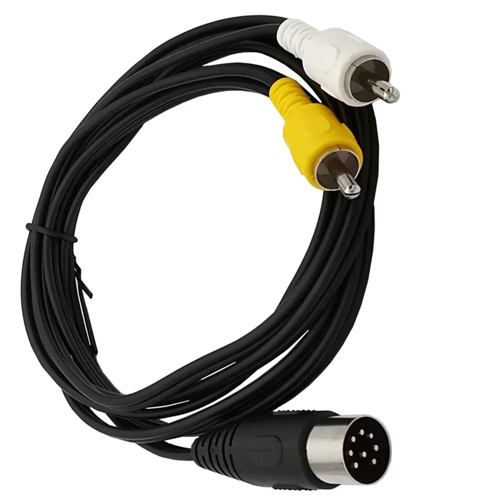 Din 8 Pin to 2RCA Cable 8Pin D - Audio Music Instrumental ulasan dan harga