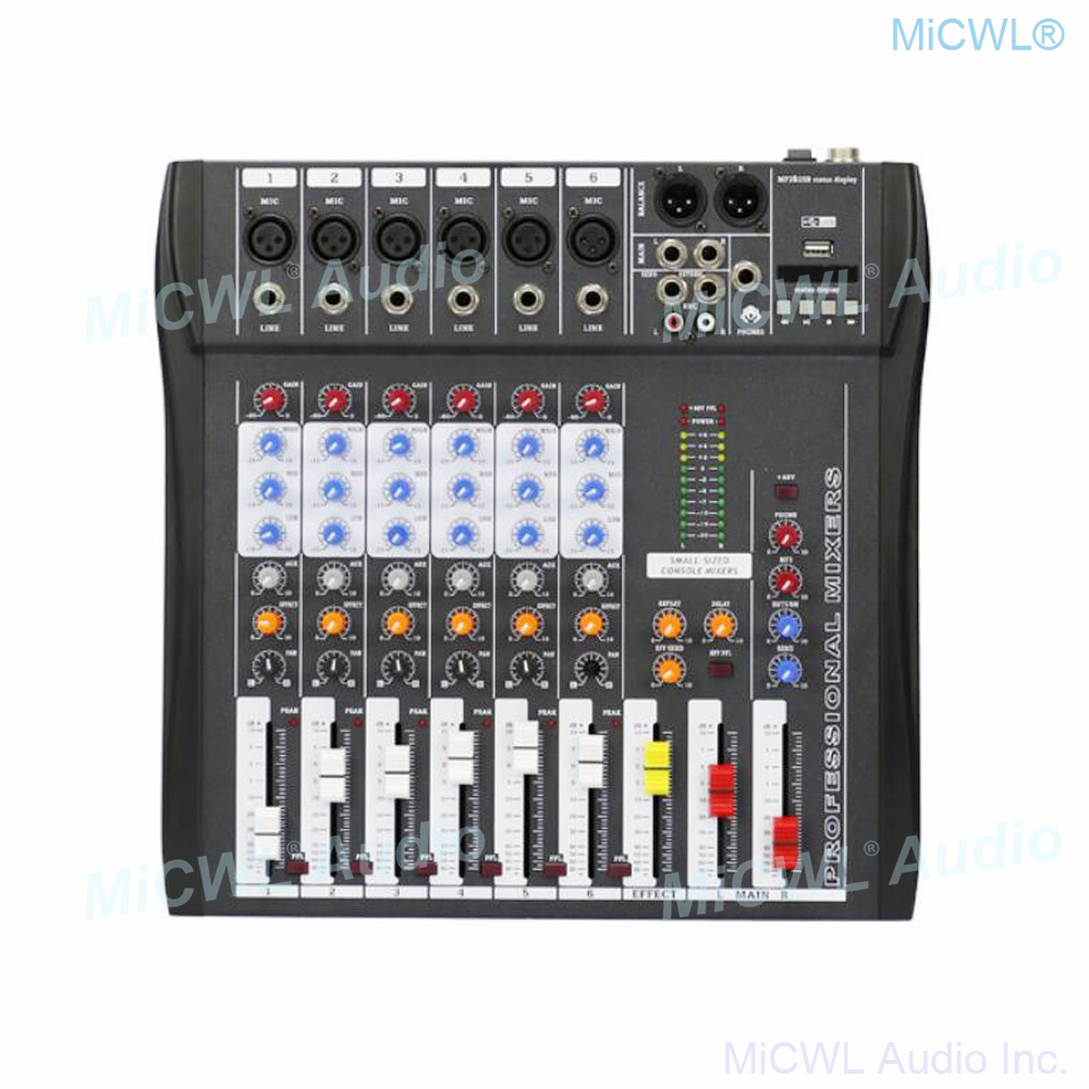 Audio-Mixer MiCWL 6 Channel Bl - Audio And Music Mixer ulasan dan harga