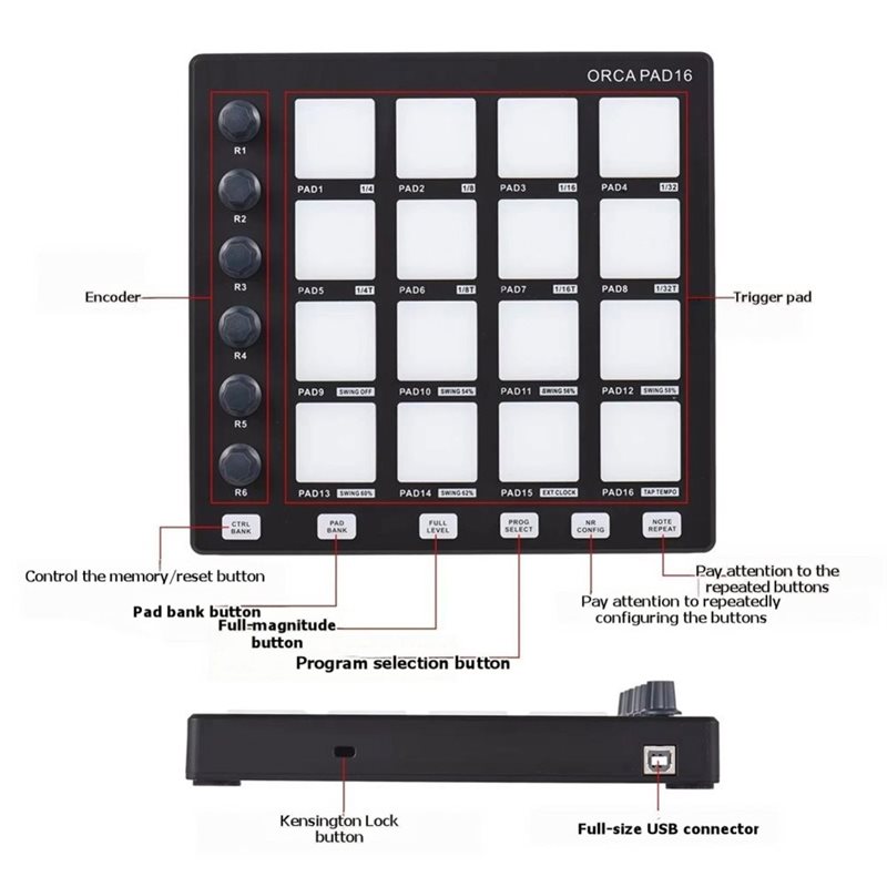 PAD16 Controller Keyboard DJ M - Audio Music Dj ulasan dan harga