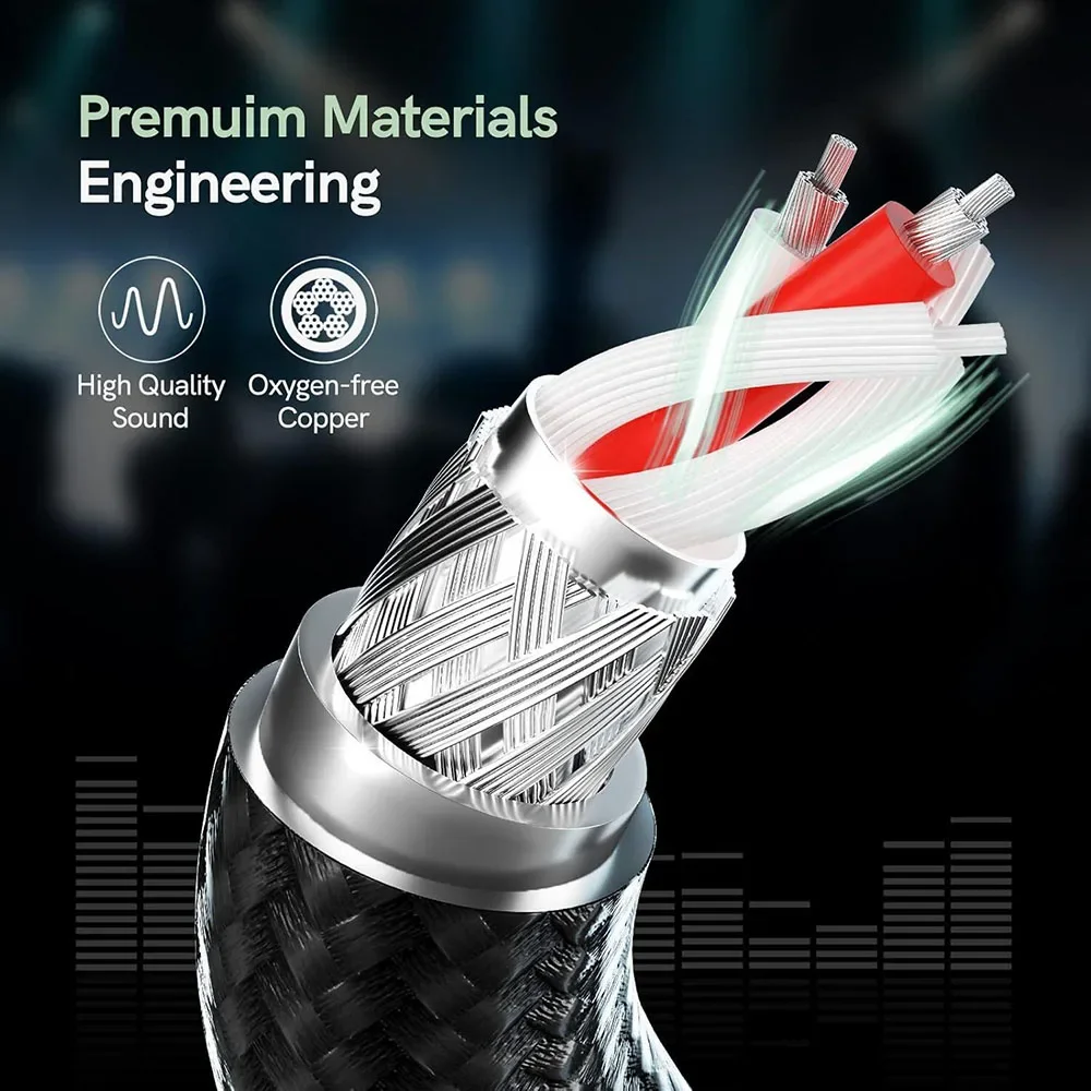 XLR Male To 6.35mm TRS Balance - Audio Music Mixer ulasan dan harga