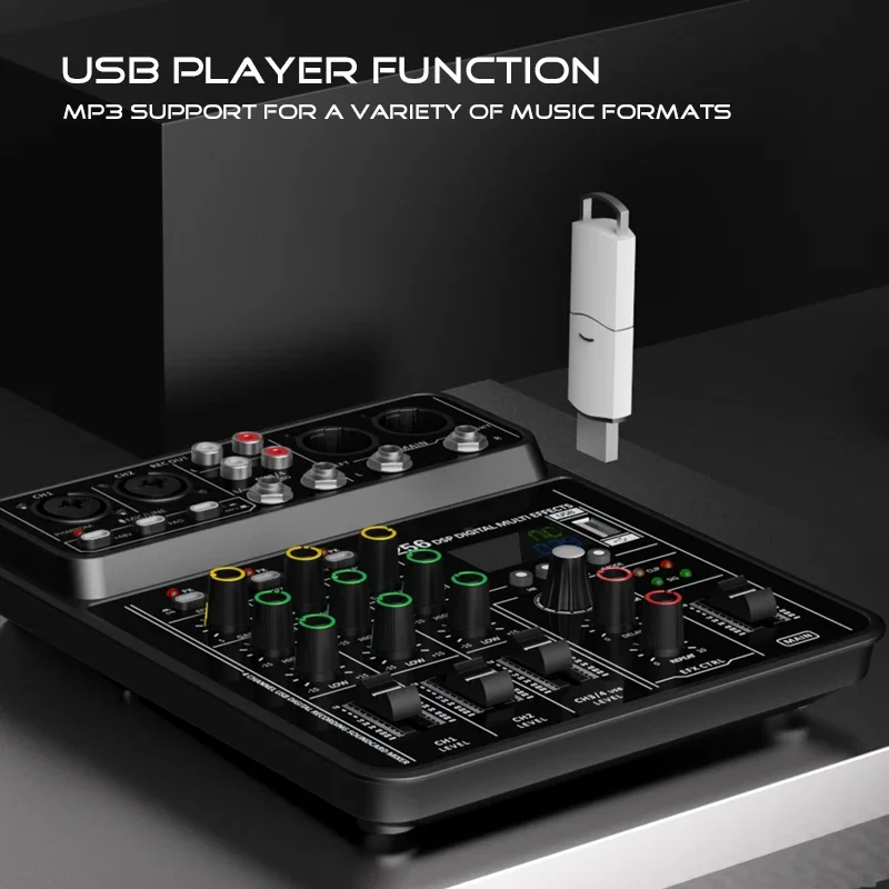 Audio Interface Mixer with Blu - Audio Mixer 4 Channel ulasan dan harga