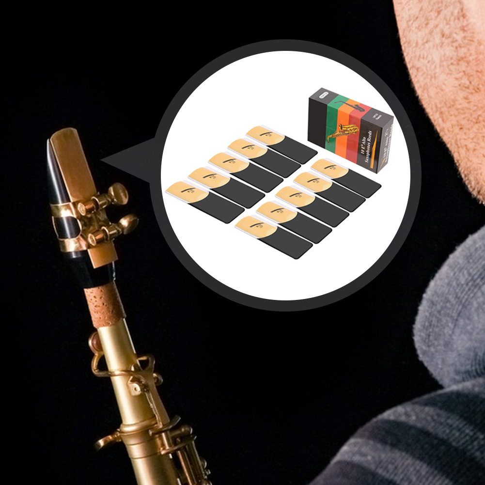 10 Pack Eb Alto Sax Reeds Saxo - Saxophone Reed Pack ulasan dan harga