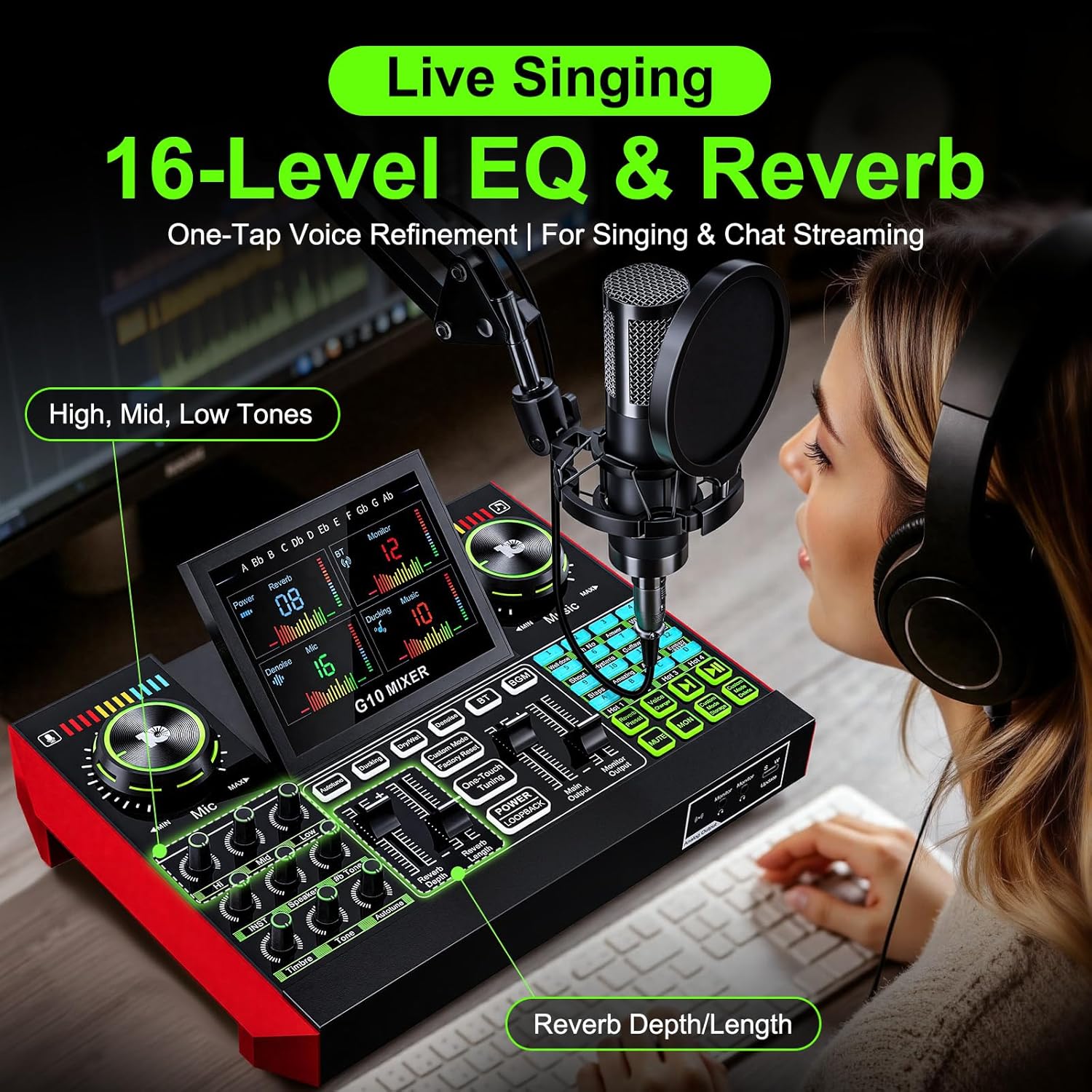 Tenlamp G10 Live Streaming Aud - Audio Music Interface ulasan dan harga