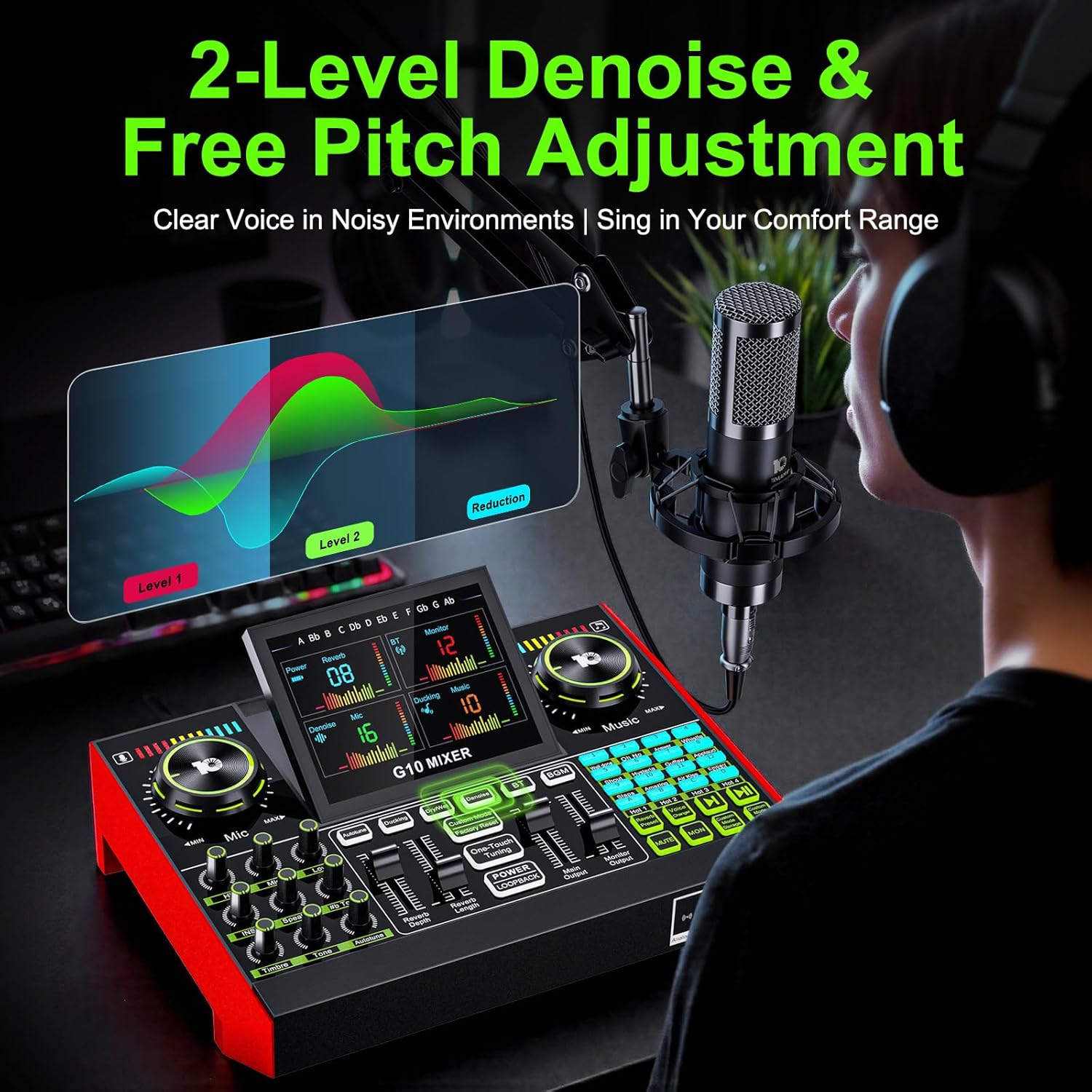 Tenlamp G10 Live Streaming Aud - Audio Music Interface ulasan dan harga