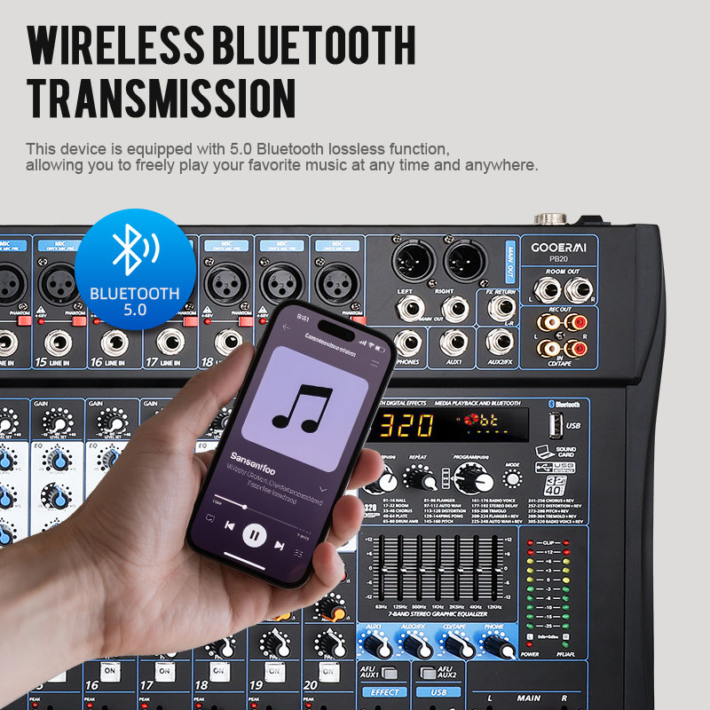 Gooermi PB Series Professional - Audio Mixer 4 Channel ulasan dan harga