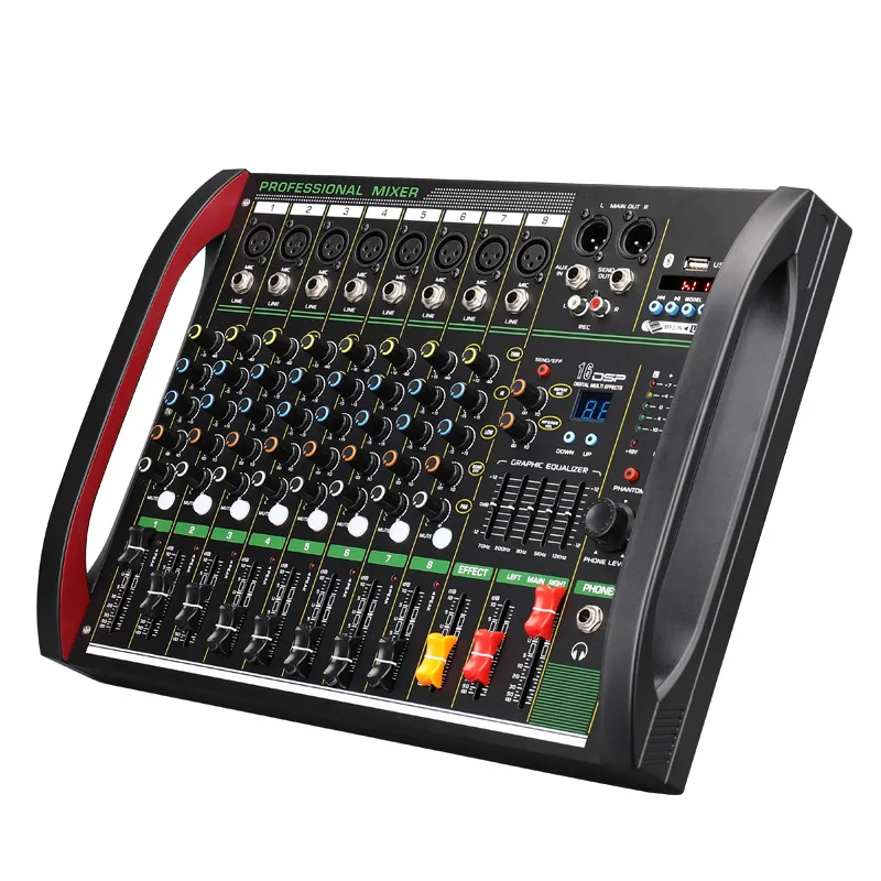 4 / 8-channel mixer DSP reverb - Audio Music Mixer ulasan dan harga