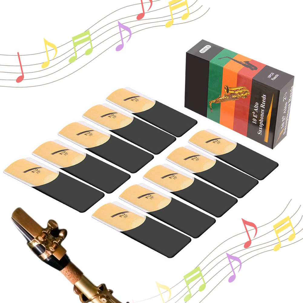 10 Pack Eb Alto Sax Reeds Alto - Saxophone Reed Pack ulasan dan harga