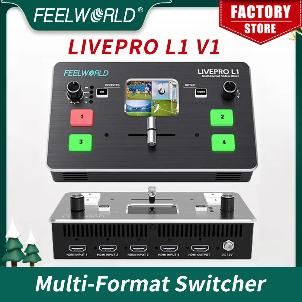 FEELWORLD LIVEPRO L1  4xHDMI I - Audio Mixer 4 Channel ulasan dan harga