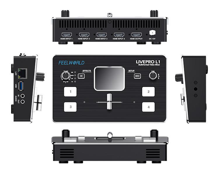 FEELWORLD LIVEPRO L1  4xHDMI I - Audio Mixer 4 Channel ulasan dan harga