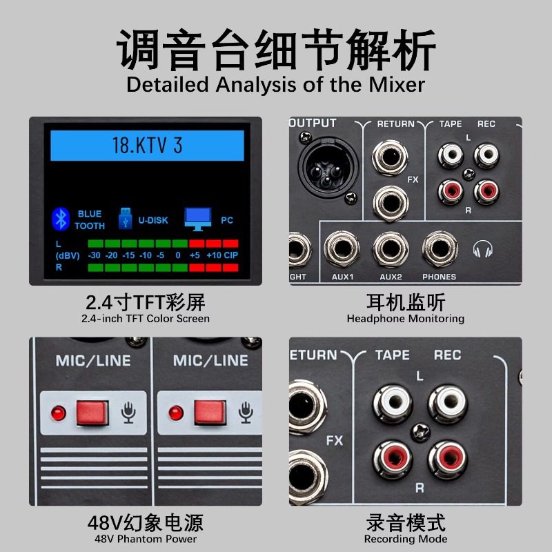 GAX-HLM80 Green Audio 8-channe - Audio And Music Mixer ulasan dan harga